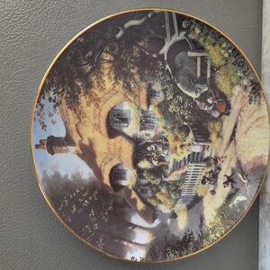 Charming Cottage Scene Decorative Plate by Robert Hersey